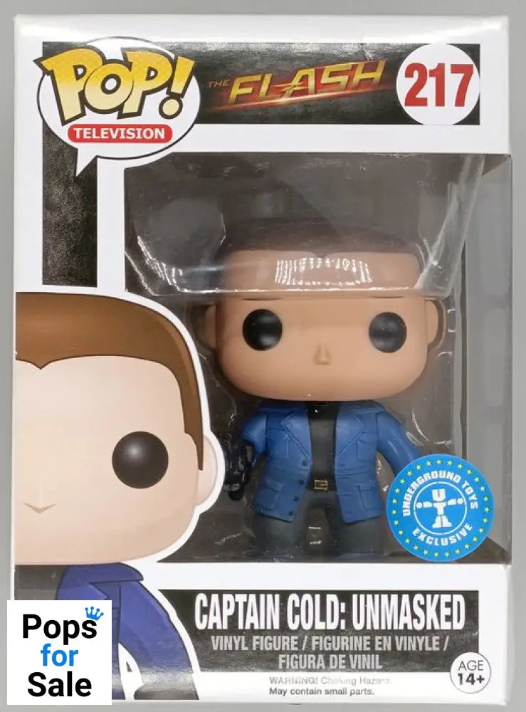 #217 Captain Cold: Unmasked - DC The Flash - Box Damaged Funko POP - PopsforSale.co.uk