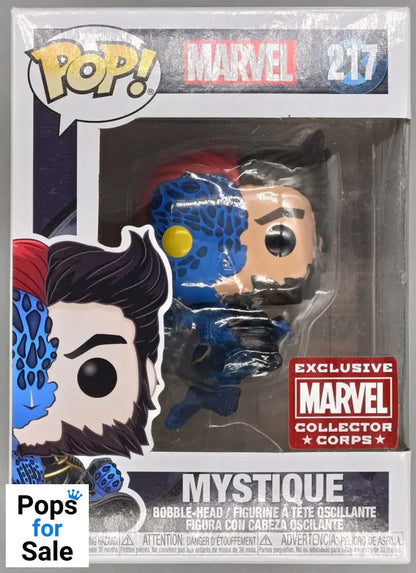 #217 Mystique (Mid-Transformation) - Marvel X-Men MCC Box Damaged Funko POP - PopsforSale.co.uk