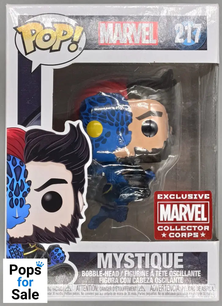 #217 Mystique (Mid-Transformation) - Marvel X-Men MCC Box Damaged Funko POP