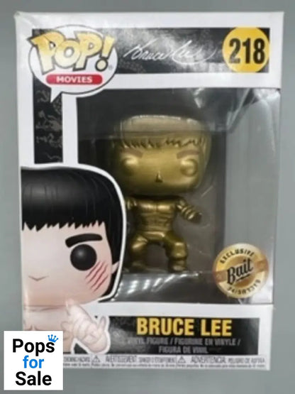 218 Bruce Lee (Enter the Dragon- Gold) - Damaged Box Funko POP