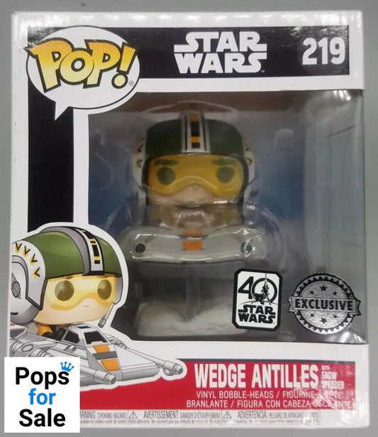 219 Wedge Antilles (with Snow Speeder) Deluxe Star Wars - Box Damaged Funko POP