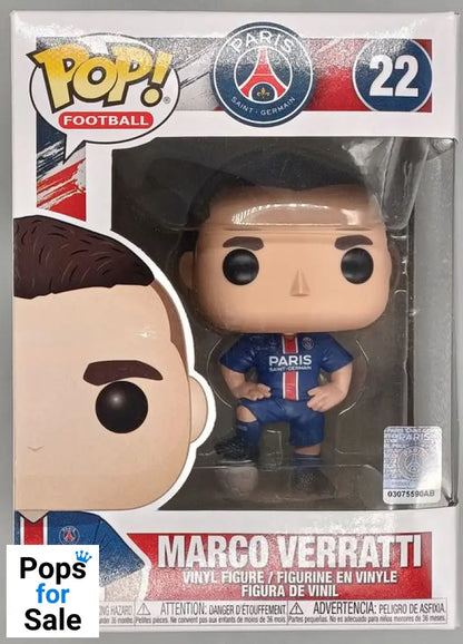 #22 Marco Verratti - PSG Football - Box Damaged Funko POP - PopsforSale.co.uk