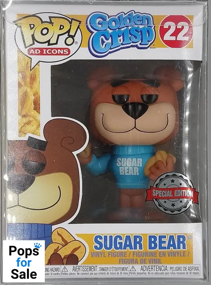 #22 Sugar Bear - Ad Icons - Golden Crisp Cereal Funko POP - PopsforSale.co.uk