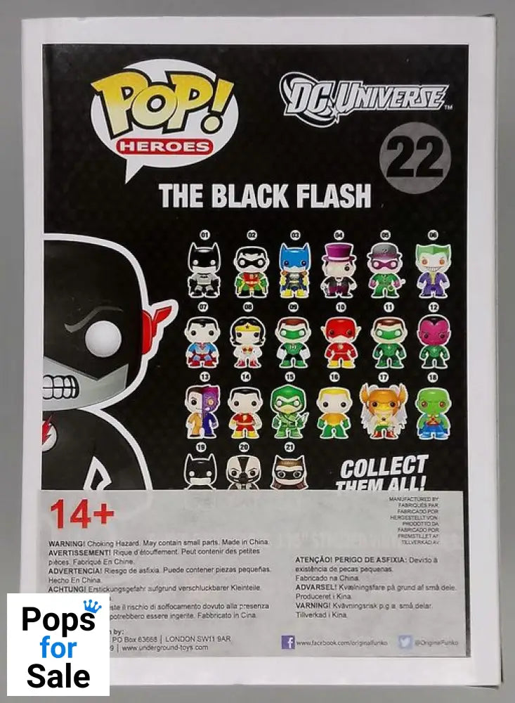 #22 The Black Flash - DC Universe - Exclusive Funko POP - PopsforSale.co.uk