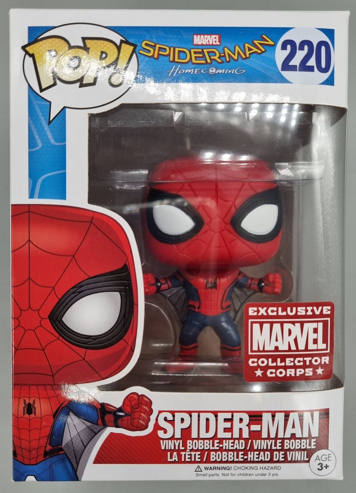 #220 Spider-Man Wingsuit Homecoming Marvel Collectors Corps Funko POP - PopsforSale.co.uk