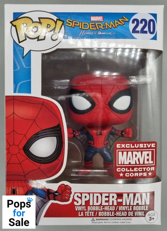 #220 Spider-Man Wingsuit Homecoming Marvel Collectors Corps Funko POP - PopsforSale.co.uk