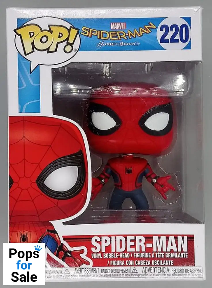 #220 SpiderMan Homecoming Marvel Collector Corps - Box Damaged Funko POP - PopsforSale.co.uk