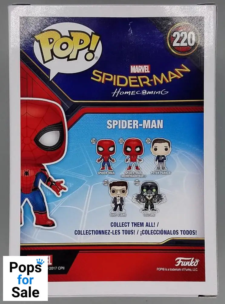 #220 SpiderMan Homecoming Marvel Collector Corps - Box Damaged Funko POP - PopsforSale.co.uk