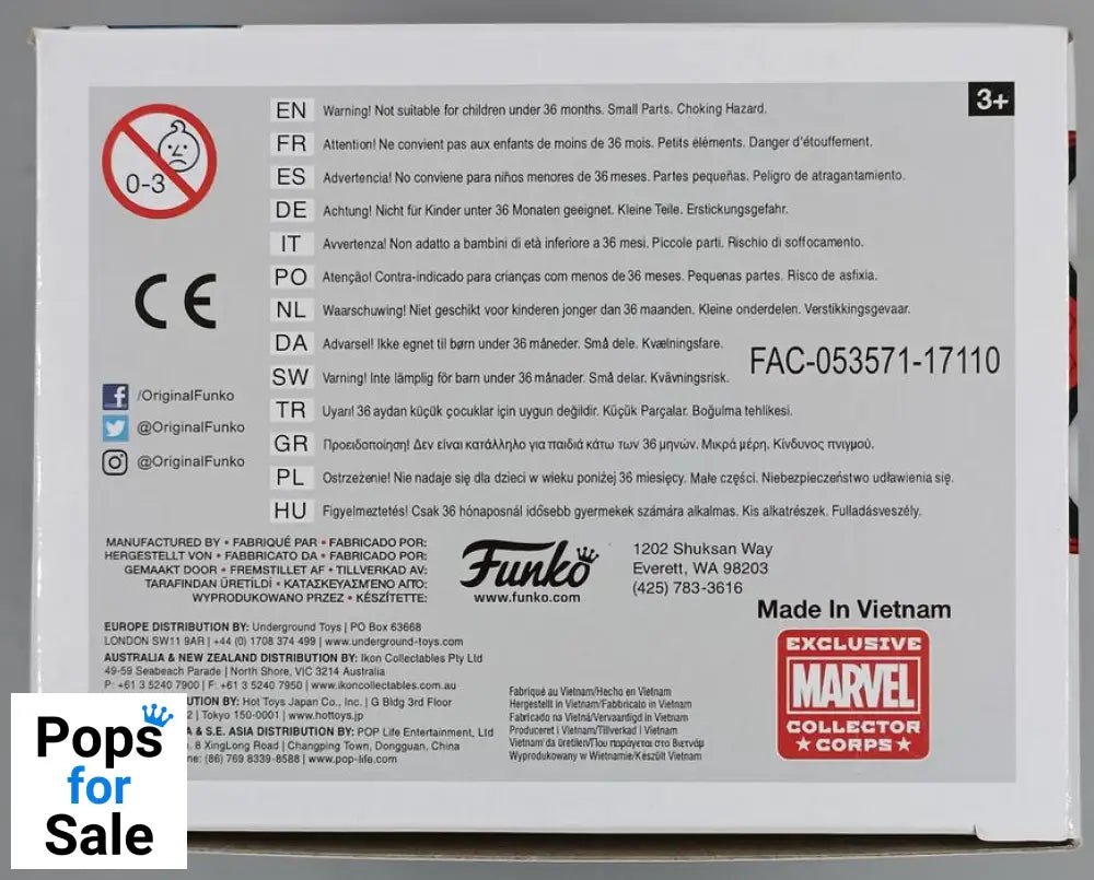 #220 SpiderMan Wingsuit Homecoming Marvel Collectors Box Damaged Funko POP - PopsforSale.co.uk