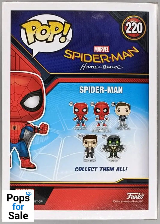 #220 SpiderMan Wingsuit Homecoming Marvel Collectors Box Damaged Funko POP