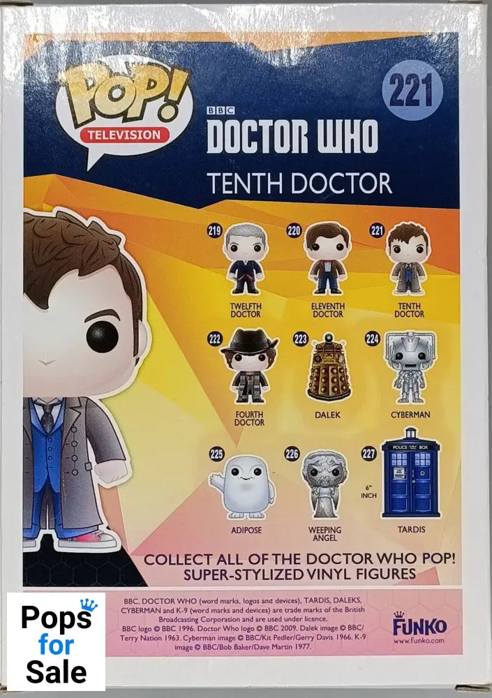 221 Tenth Doctor - Doctor Who - Box Damaged Funko POP