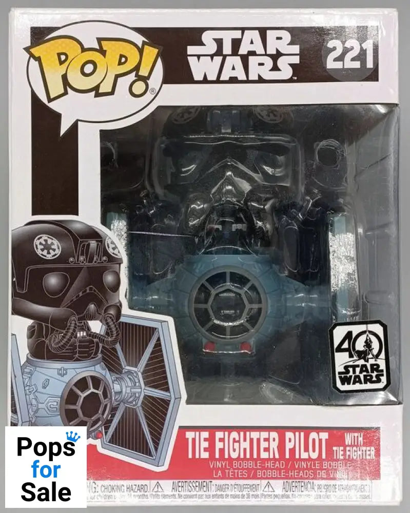 #221 TIE Fighter Pilot (with TIE Fighter) Deluxe Star Wars Box Damaged Funko POP