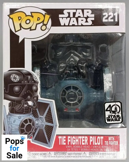 #221 TIE Fighter Pilot (with TIE Fighter) Deluxe Star Wars Box Damaged Funko POP