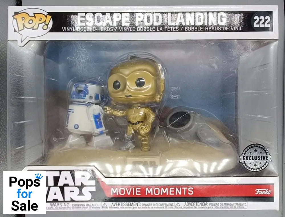 222 Escape Pod Landing - Movie Moment - Star Wars Funko POP - Box Damaged