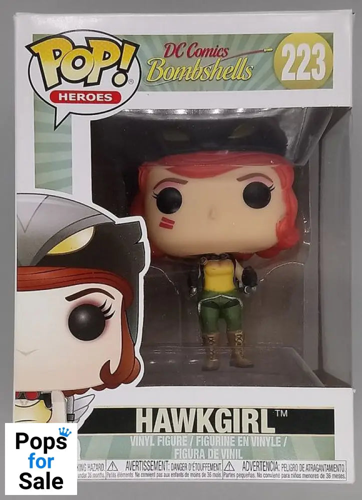 #223 Hawkgirl - DC Bombshells - Box Damaged Funko POP - PopsforSale.co.uk