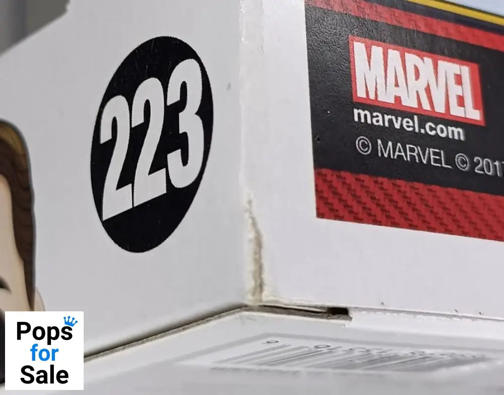 #223 SpiderMan (Homemade Suit Unmasked) Marvel Homeco Box Damaged Funko POP