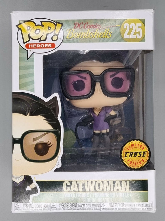 #225 Catwoman (Purple) Chase - DC Bombshells Box Damaged Funko POP - PopsforSale.co.uk