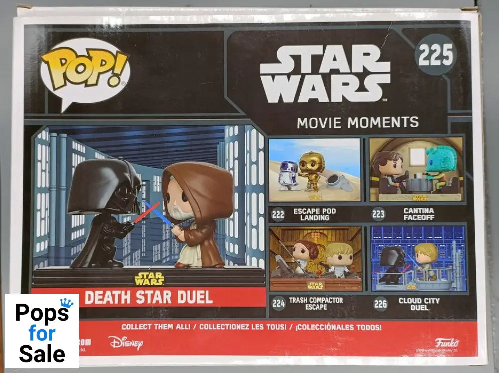 #225 Death Star Duel - Movie Moment - Star Wars Box Damaged Funko POP