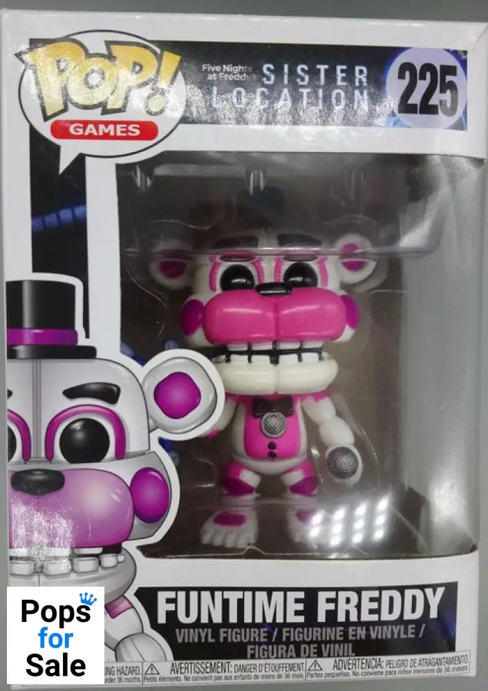 #225 Funtime Freddy - Five Nights at Freddys Sister Location Funko POP - PopsforSale.co.uk