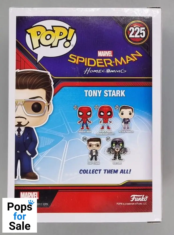 #225 Tony Stark (Holding Helmet) Marvel Spider-Man Homecomin Funko POP
