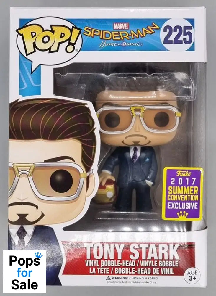 #225 Tony Stark (Holding Helmet) Marvel Spider-Man Homecomin Funko POP
