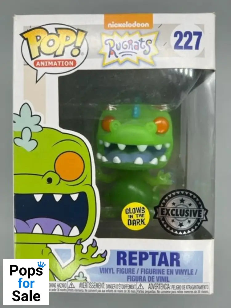 227 Reptar - Glow - Nickelodeon Rugrats Funko POP - Box Damaged