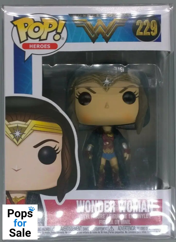 #229 Wonder Woman (Cloaked) - DC Wonder Woman Funko POP - PopsforSale.co.uk