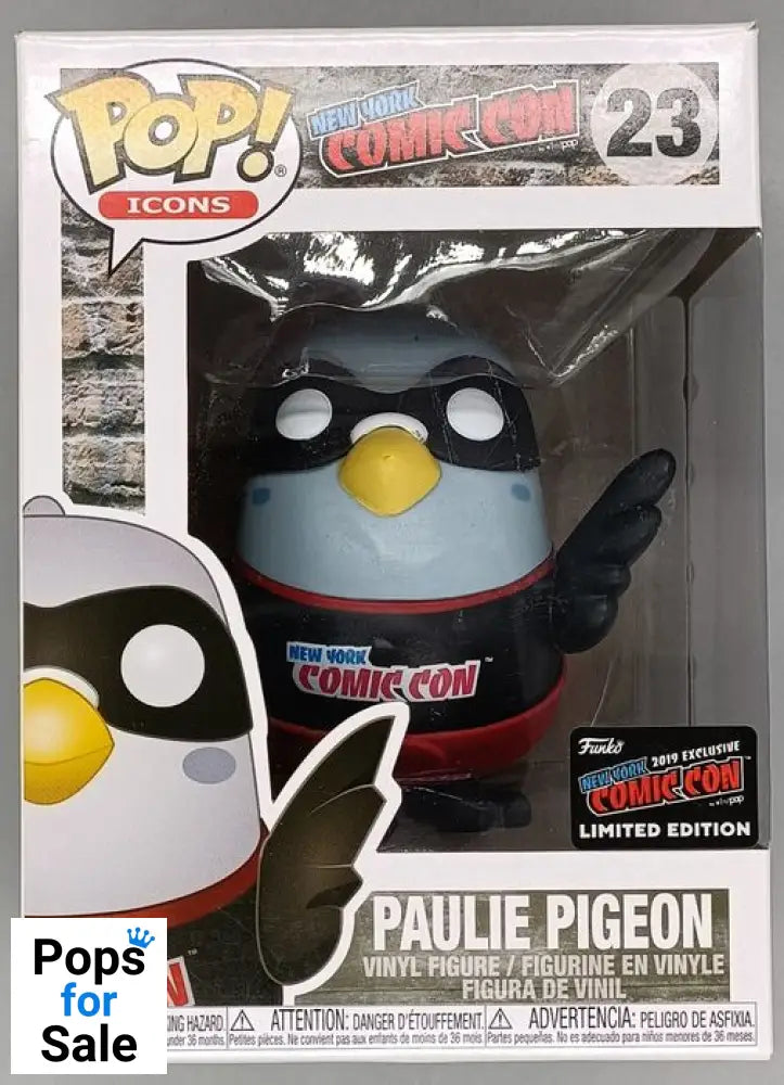 #23 Paulie Pigeon (Black) - Pop Icons - NYCC Exclusive 2019 Funko POP