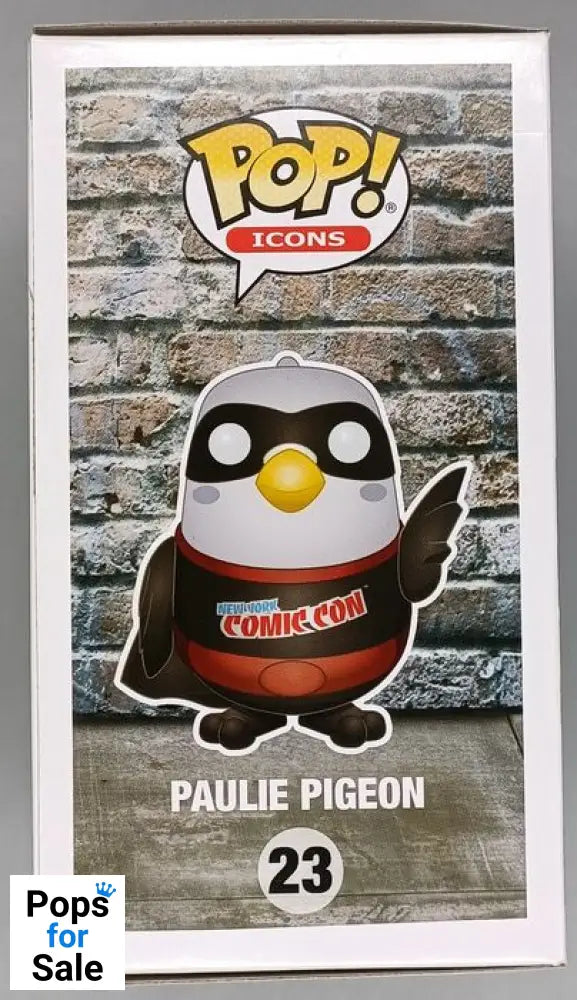 #23 Paulie Pigeon (Black) - Pop Icons - NYCC Exclusive 2019 Funko POP - PopsforSale.co.uk