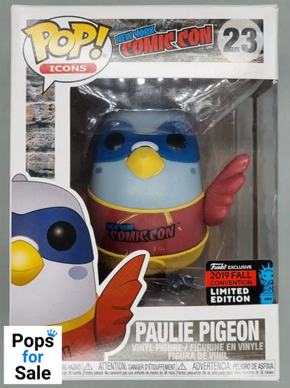 #23 Paulie Pigeon (Red) - New York Comic Con Box Damaged Funko POP