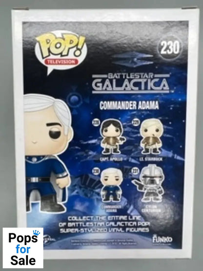 #230 Commander Adama - Battlestar Galactica Funko POP - PopsforSale.co.uk