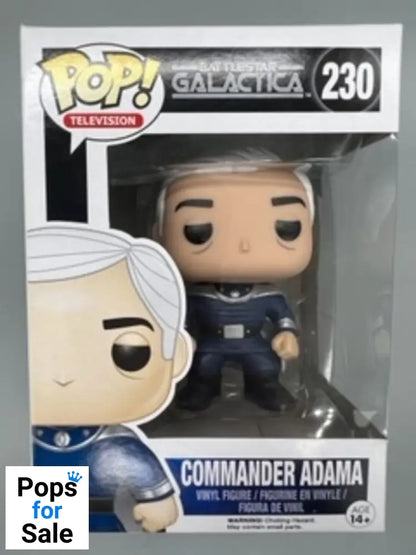 #230 Commander Adama - Battlestar Galactica Funko POP - PopsforSale.co.uk