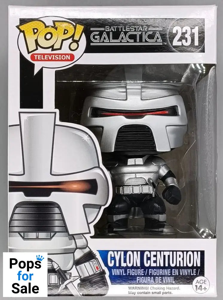 #231 Cylon Centurion - Battlestar Galactica Classic Box Damaged Funko POP - PopsforSale.co.uk