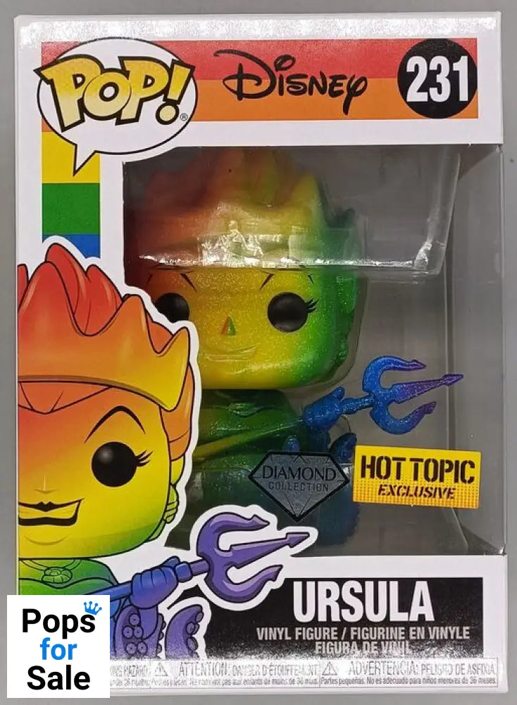 #231 Ursula (Pride) - Diamond - Disney The Little Mermaid Funko POP - PopsforSale.co.uk