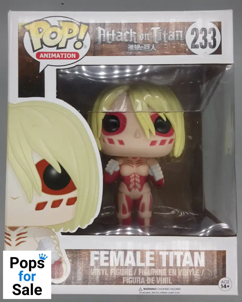 #233 Female Titan - 6 Inch - Attack On Titan - Box Damaged Funko POP