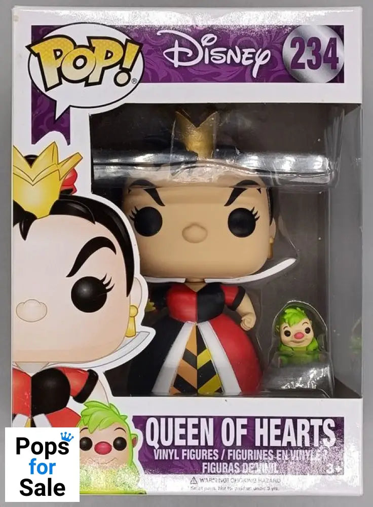 #234 Queen of Hearts (Hedgehog) Disney Alice in Wonde Box Damaged Funko POP