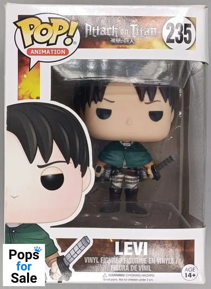 #235 Levi - Attack On Titan - Box Damaged Funko POP - PopsforSale.co.uk