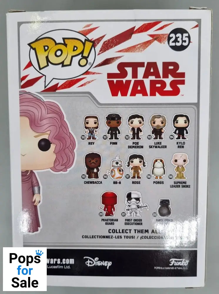 235 Vice Admiral Holdo - Star Wars - The Last Jedi Funko POP - Box Damaged