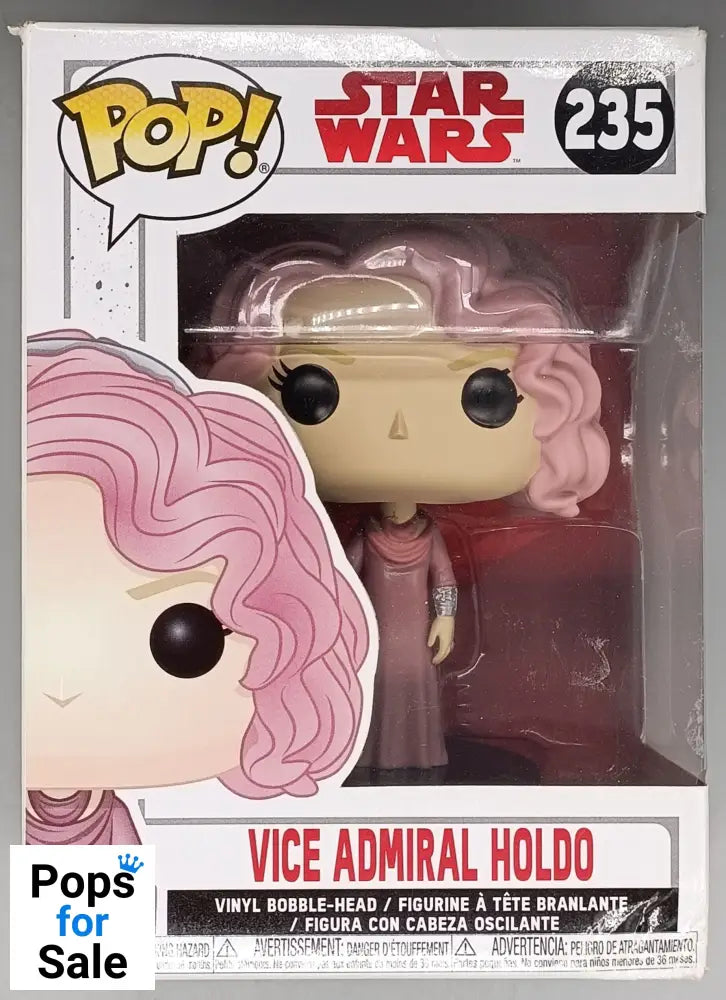235 Vice Admiral Holdo - Star Wars - The Last Jedi Funko POP - Box Damaged