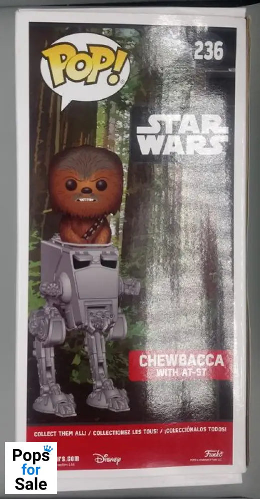 236 Chewbacca (with AT-ST) - Deluxe - Star Wars - Box Damaged Funko POP