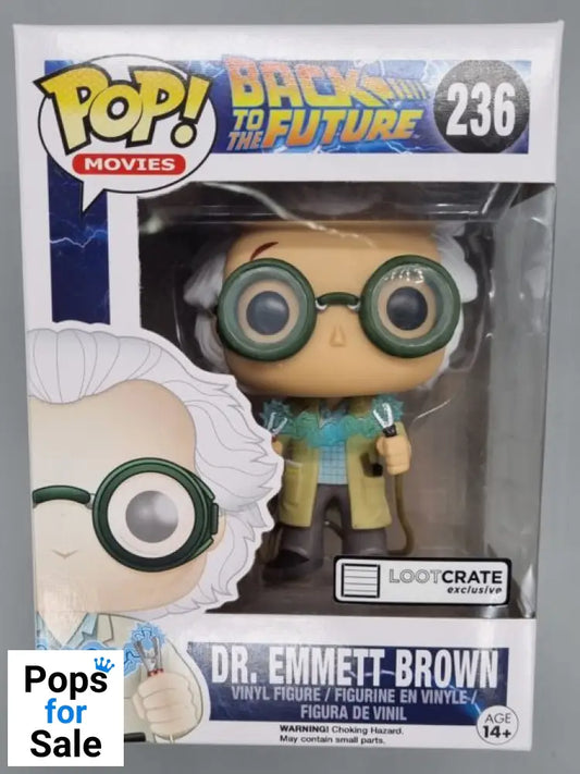 236 Dr. Emmett Brown (w/ Jumper Cables) Back to the Future Funko POP