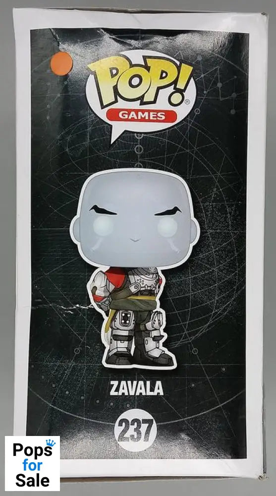 237 Zavala - Destiny - Box Damaged Funko POP