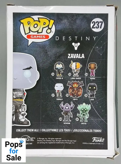 237 Zavala - Destiny - Box Damaged Funko POP