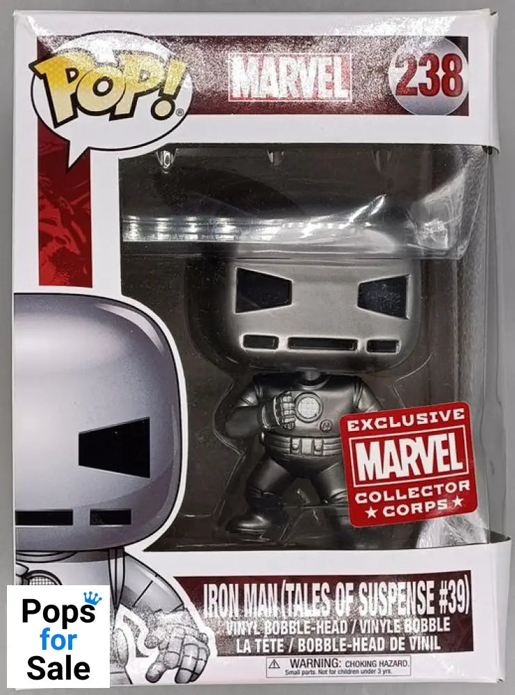#238 Iron Man (Tales of Suspense #39) Marvel Collecto Box Damaged Funko POP