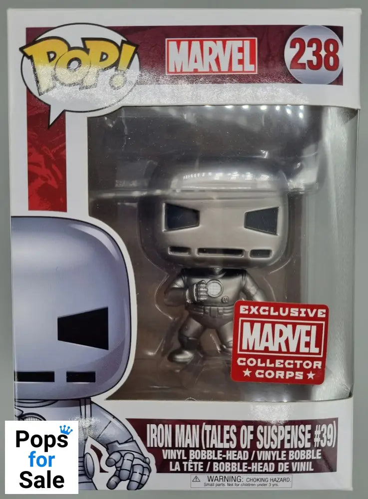 #238 Iron Man (Tales of Suspense #39) Marvel Collector Corps Funko POP - PopsforSale.co.uk