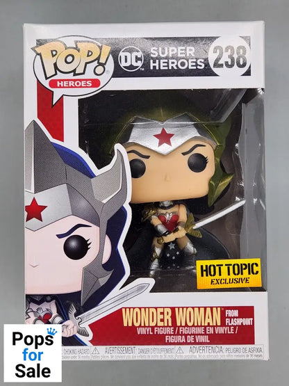 #238 Wonder Woman (from Flashpoint) - DC Super He Box Damaged Funko POP