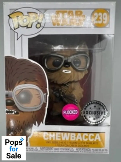 #239 Chewbacca - Flocked - Star Wars - Box Damaged Funko POP - PopsforSale.co.uk