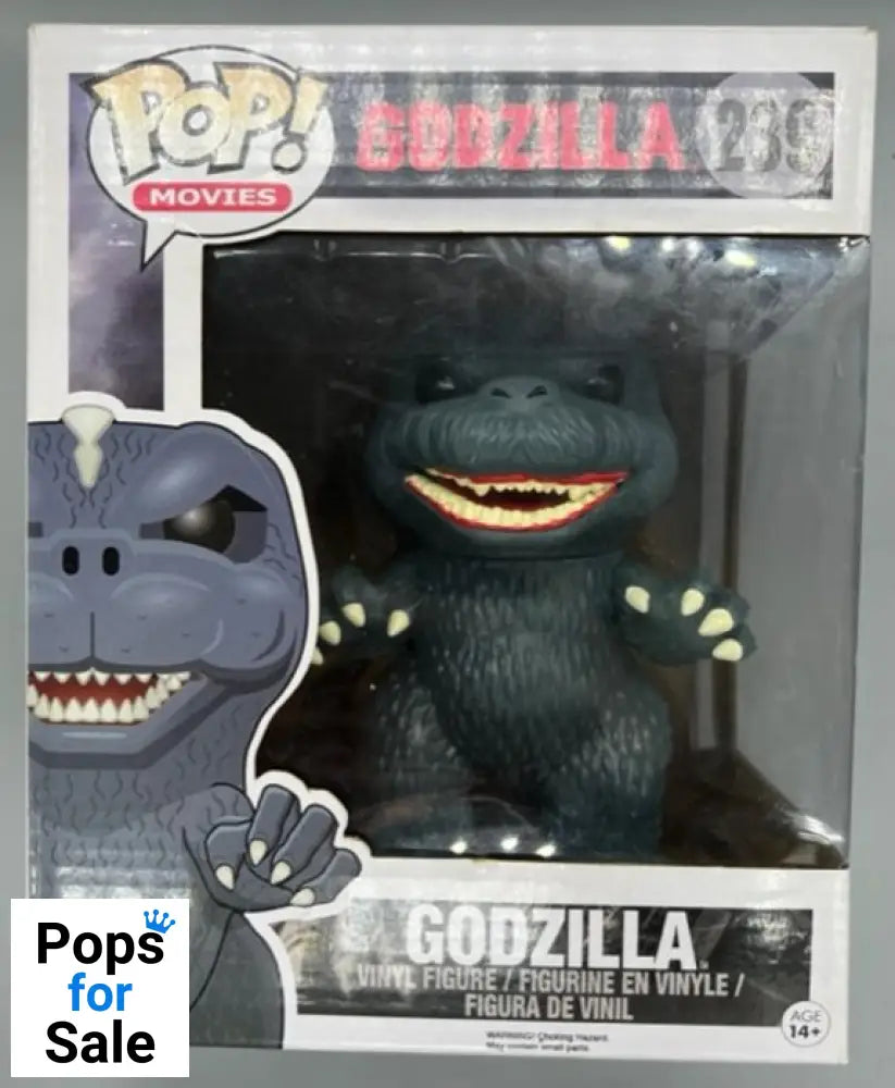 239 Godzilla - 6 Inch - Godzilla - Box Damaged Funko POP