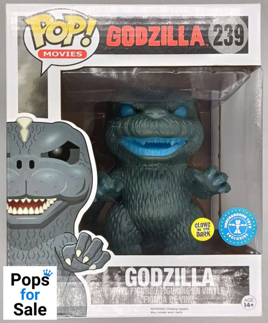 #239 Godzilla (Atomic Breath) 6 Inch - Glow Godzilla Box Damaged Funko POP