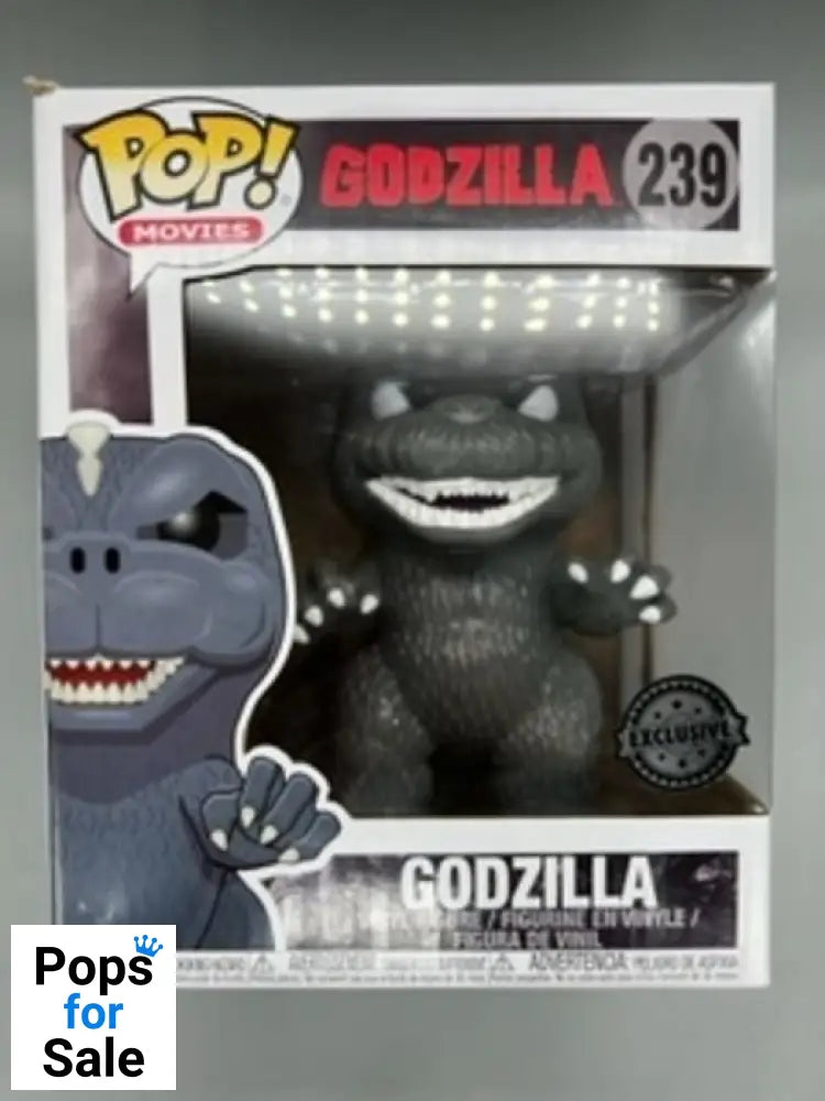 239 Godzilla (White Eyes) - 6 Inch - Godzilla - Box Damaged Funko POP